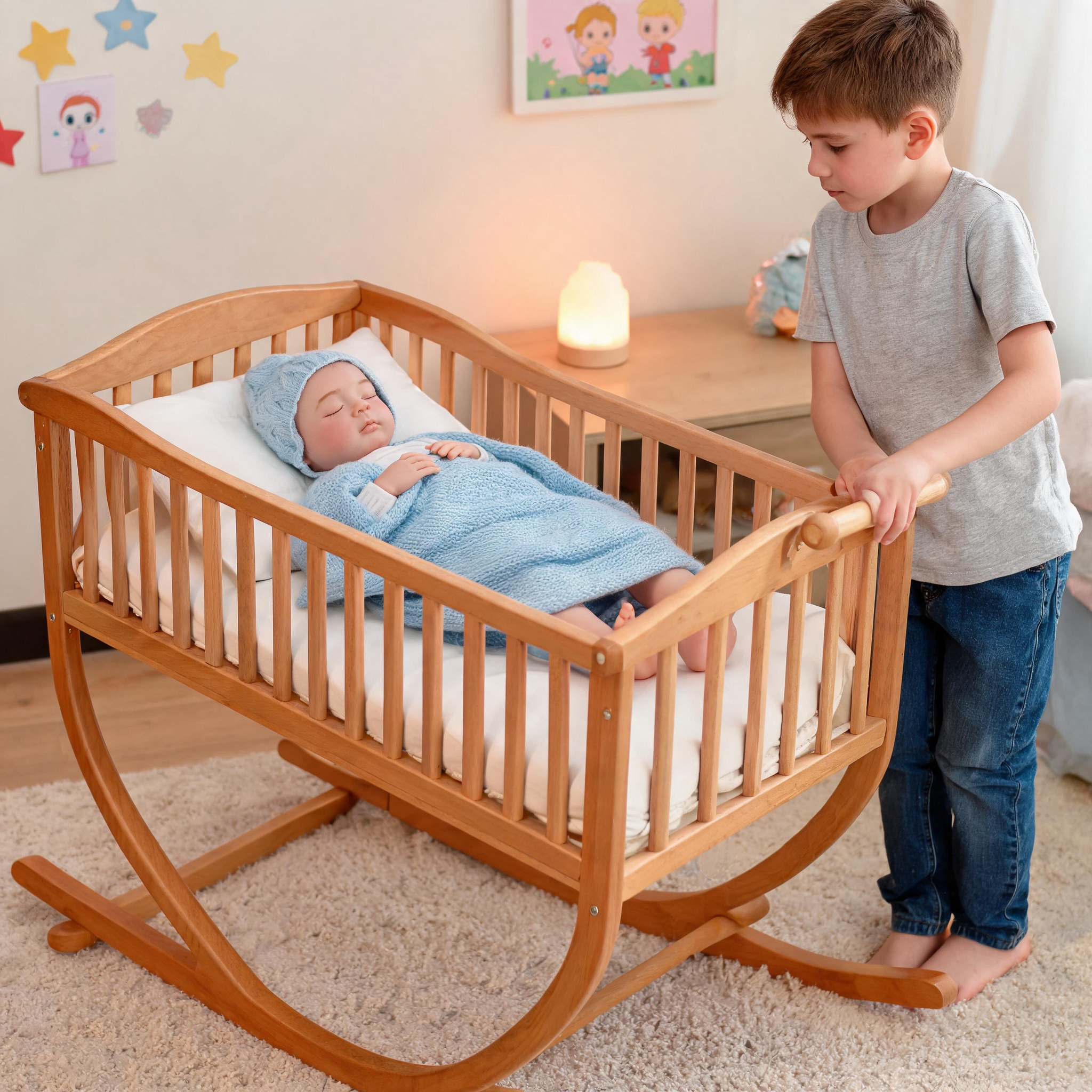 Muñeca Bebé Reborn Lullaby Blue de Silicona Sólida, de 15.7 pulgadas, para Dormir