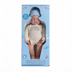 Muñeca Bebé Reborn Lullaby Blue de Silicona Sólida, de 15.7 pulgadas, para Dormir